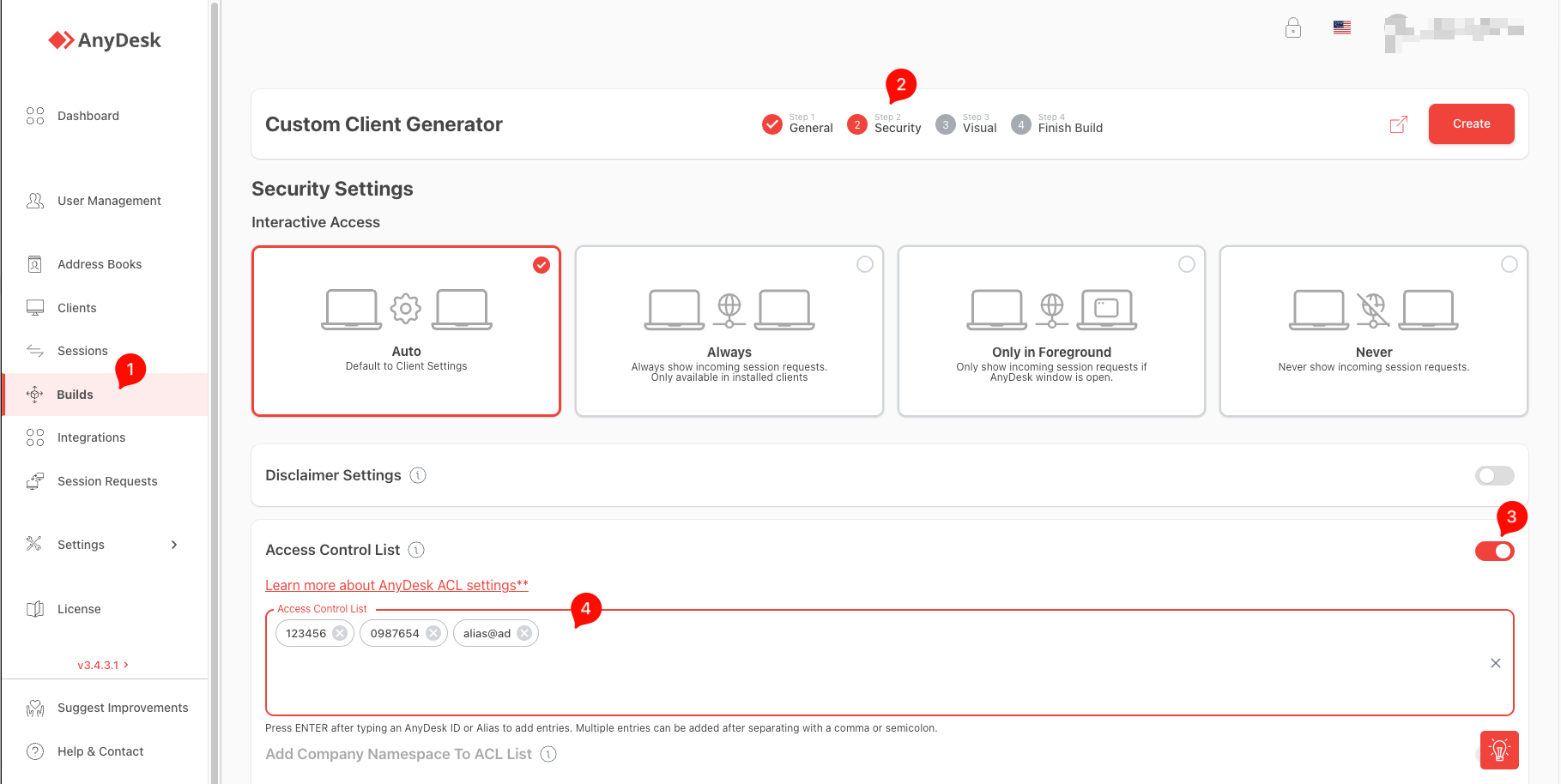 Gestión de ACL desde my.anydesk