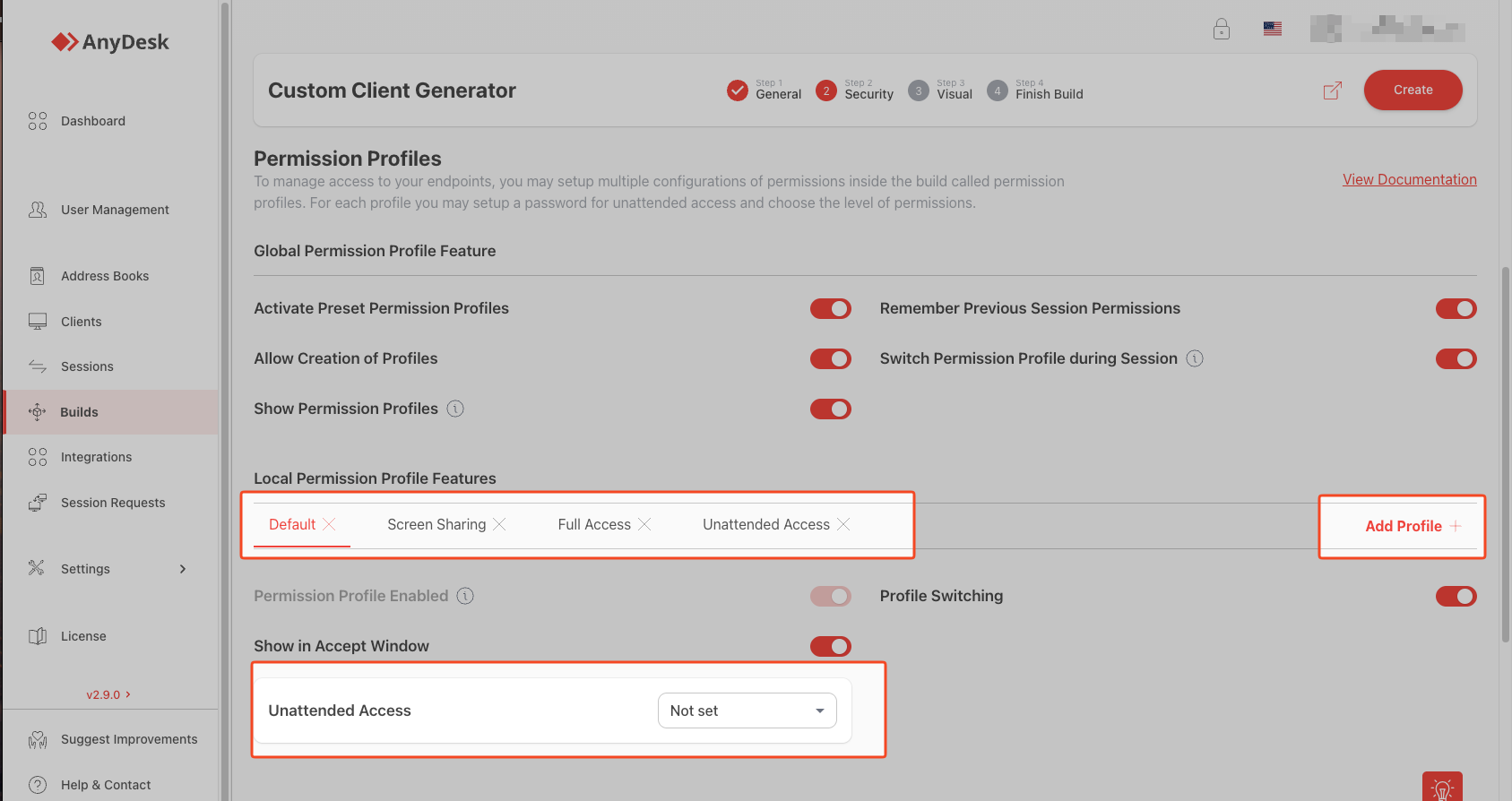 my.AnyDesk – Perfiles de permisos