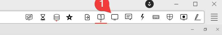 Abrir menu de visualização